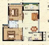 君山新城2室2厅1卫户型图