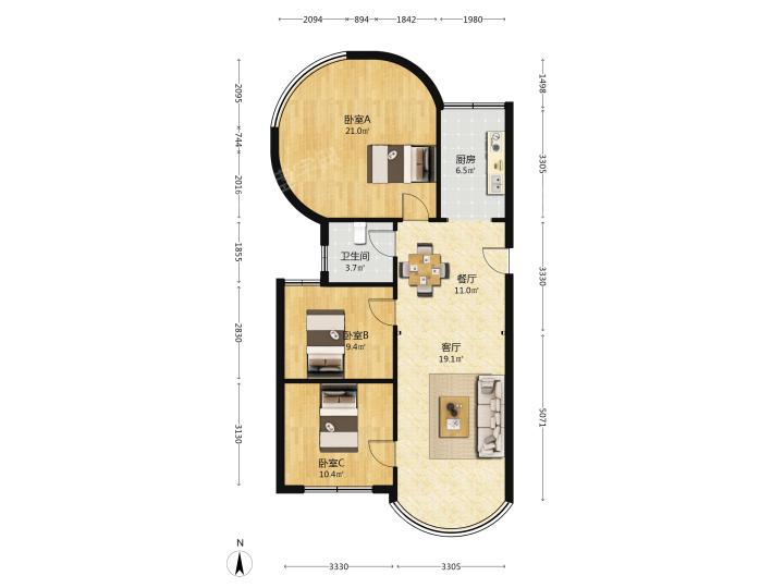 整租·金碧花园