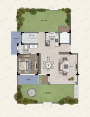 4室2厅3卫建面160平户型图
