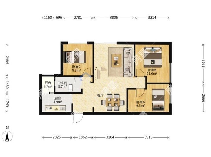整租·中国水电金檀