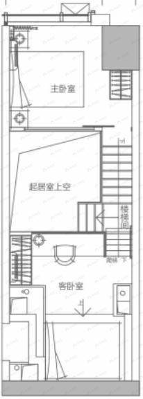华远华时代3室1厅1卫户型图