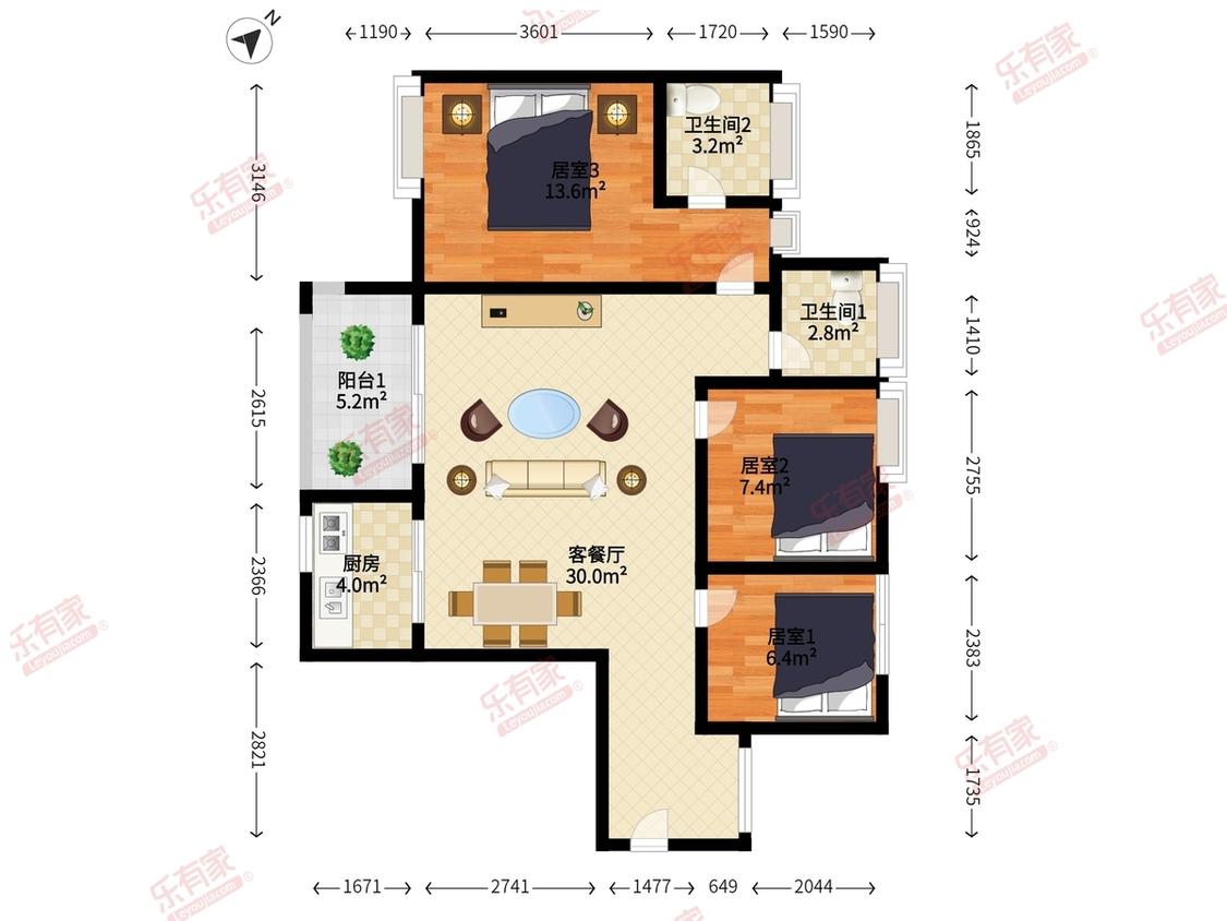 整租·润科华府