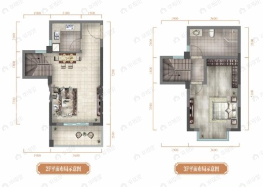福星惠誉青城府1室2厅1卫户型图