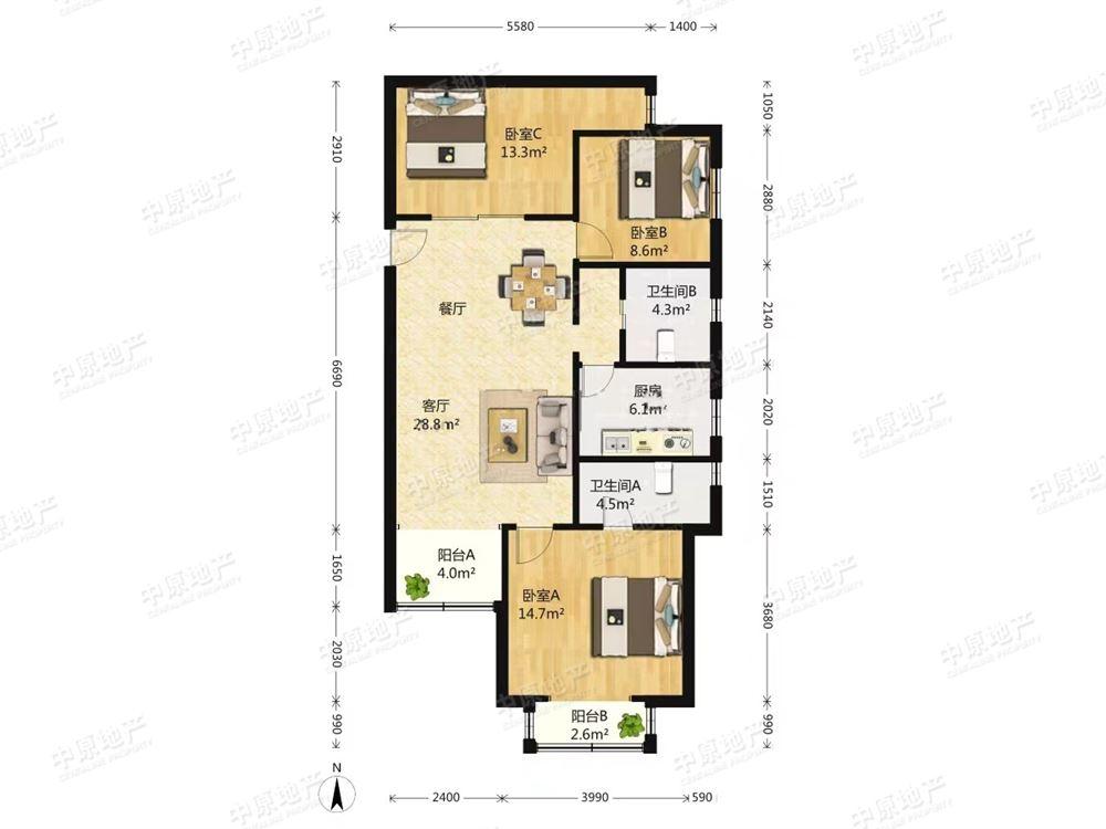 整租·三宝花苑