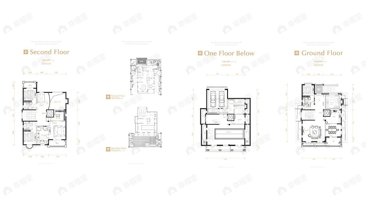 4室3厅6卫建面600平户型图