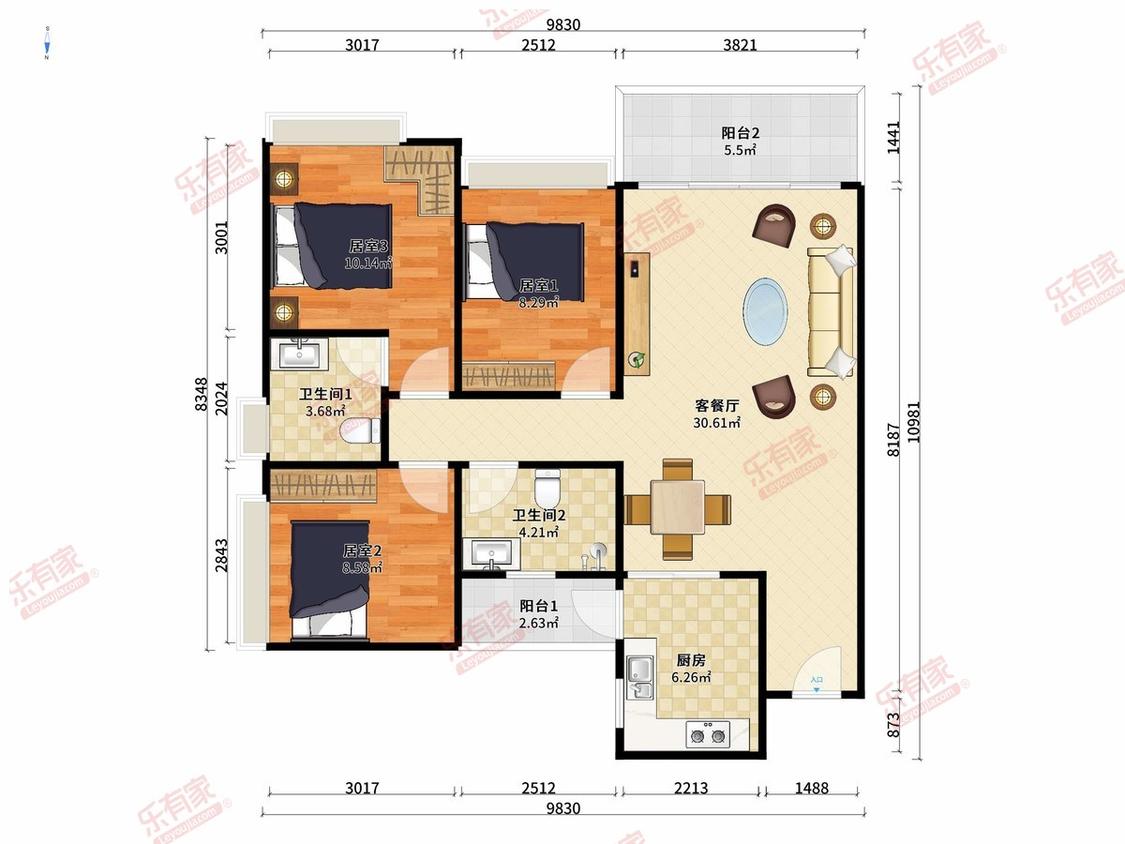 整租·越秀天悦星院