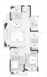 康桥悦溪园3室2厅2卫户型图