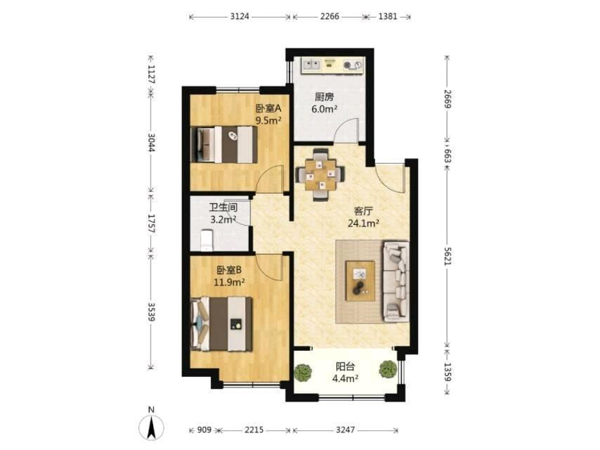 整租·建邦听海(东区)