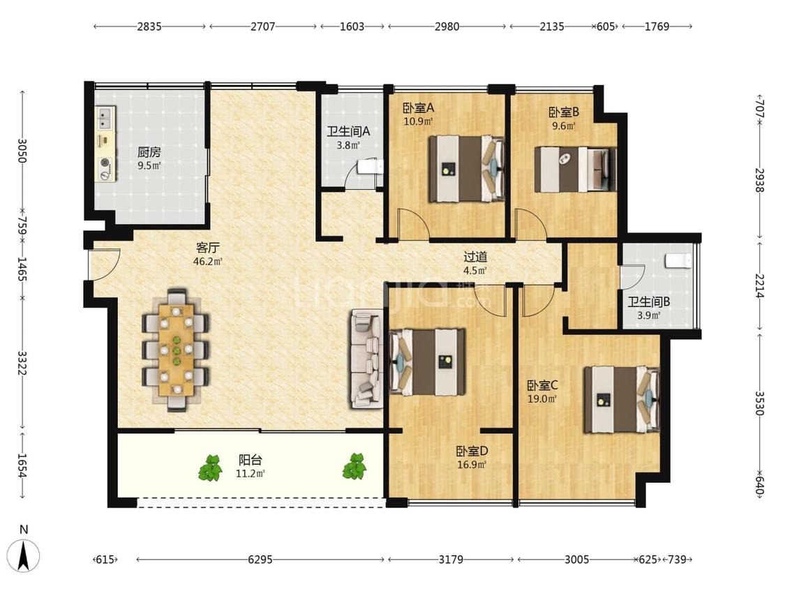 整租·中洲中央公园