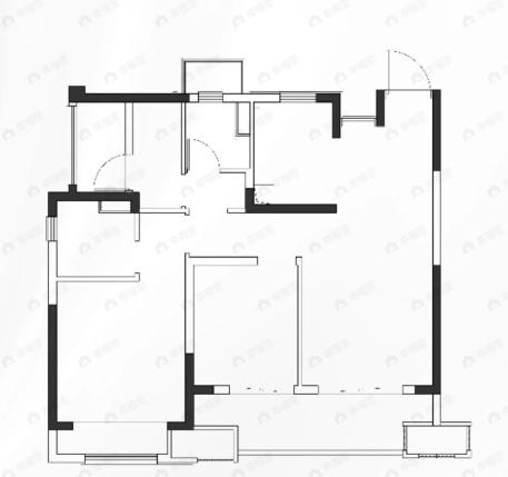 华发未来城3室2厅2卫户型图