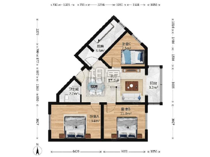 合租·嘉园二里小区