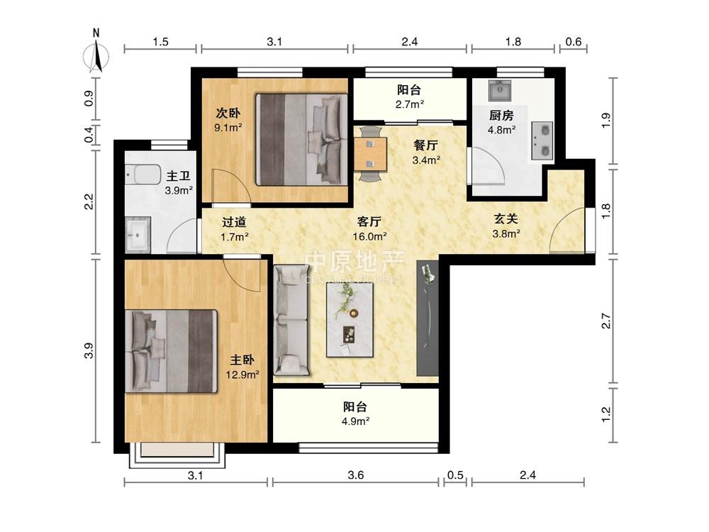 整租·心圆东苑