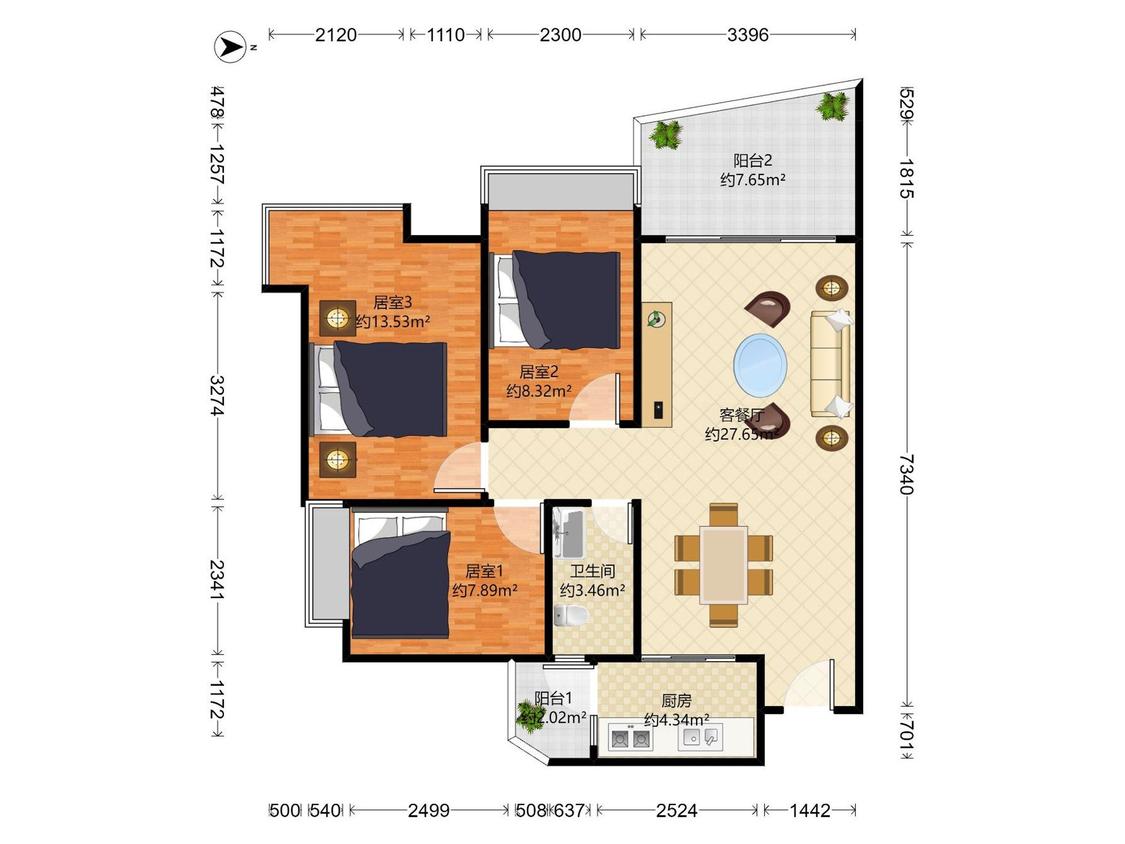 整租·凯茵新城(挪威森林)
