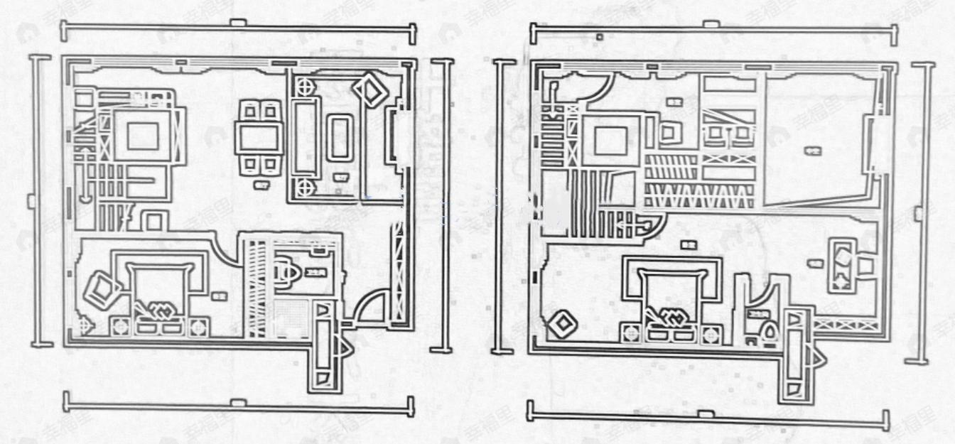 2室1厅2卫建面100平南户型图