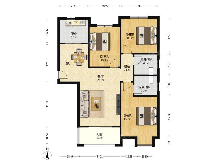 整租·嘉园蓝湖九郡