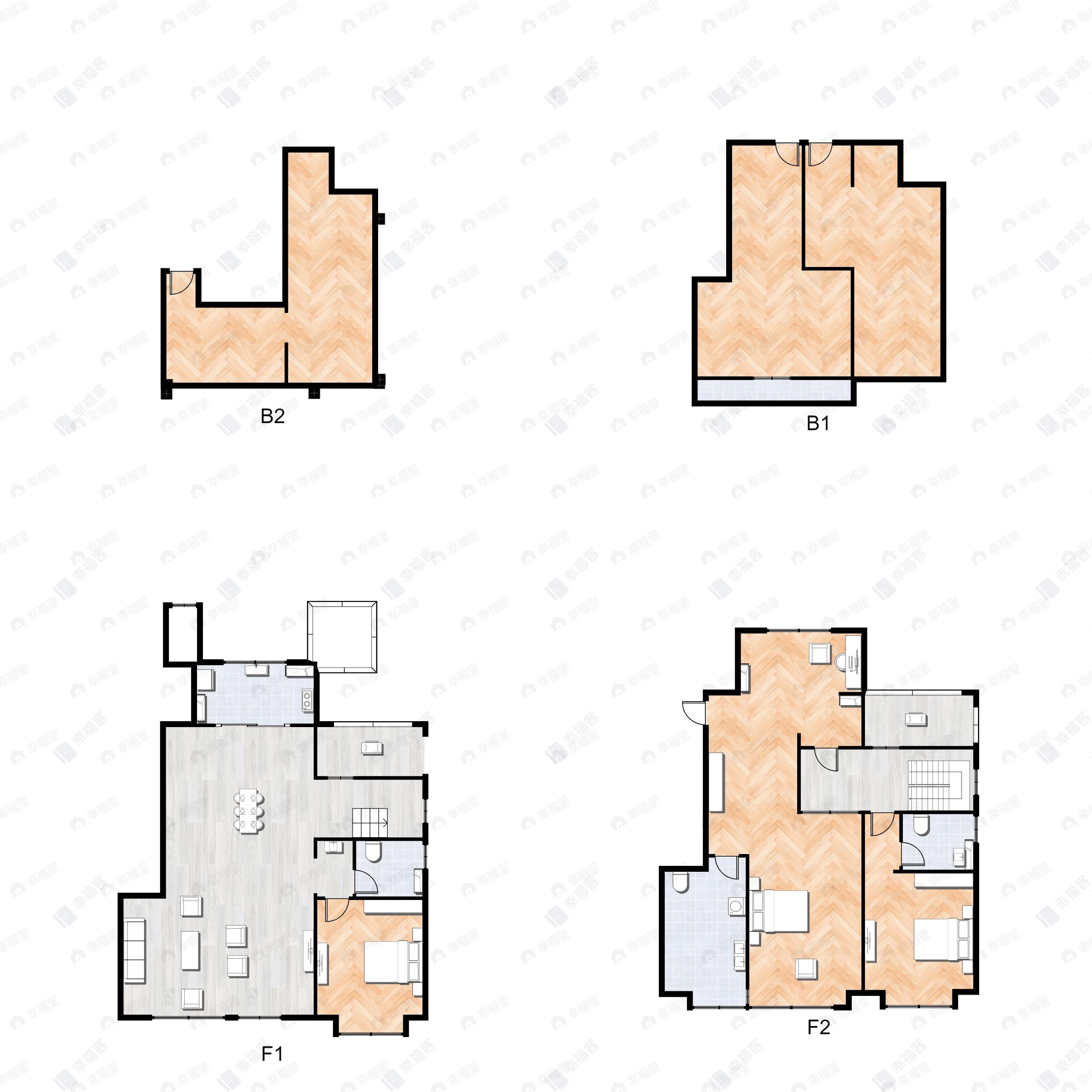 4室2厅3卫建面400平户型图