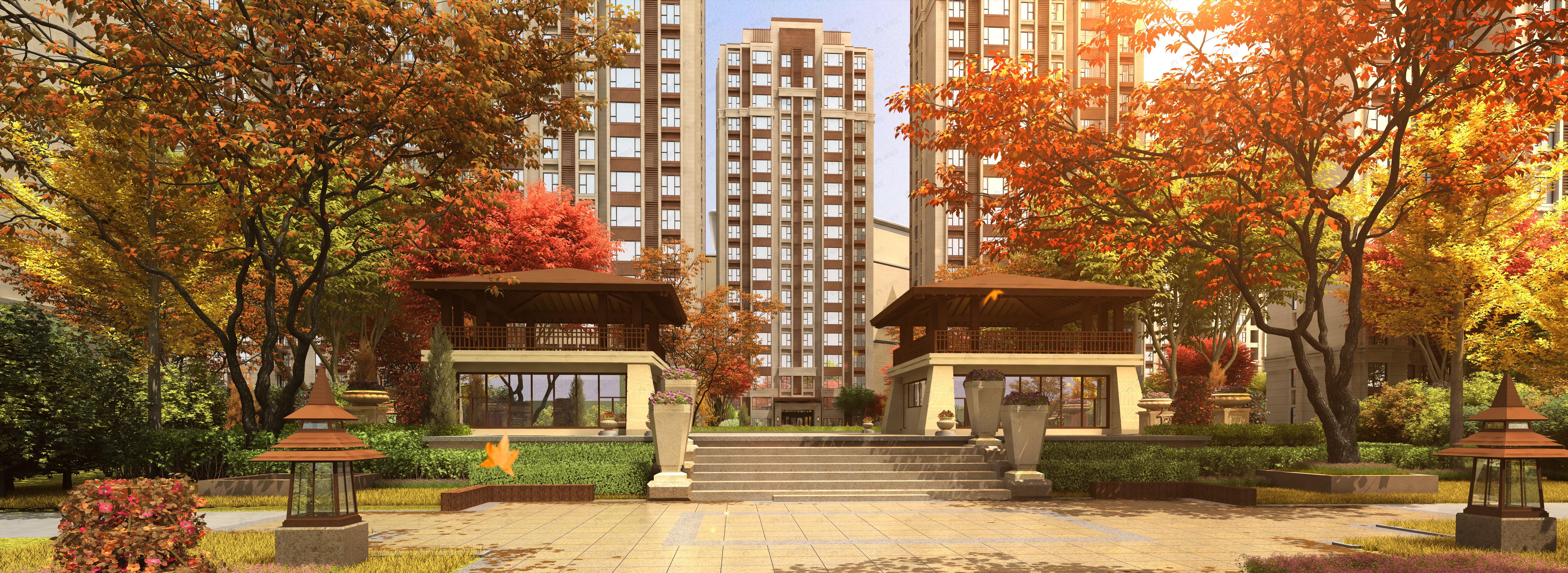 北京华发中央公园效果图