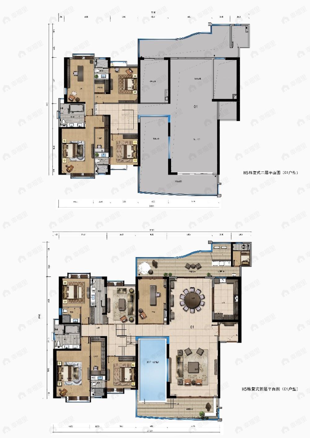 华标峰湖御境9室3厅8卫户型图