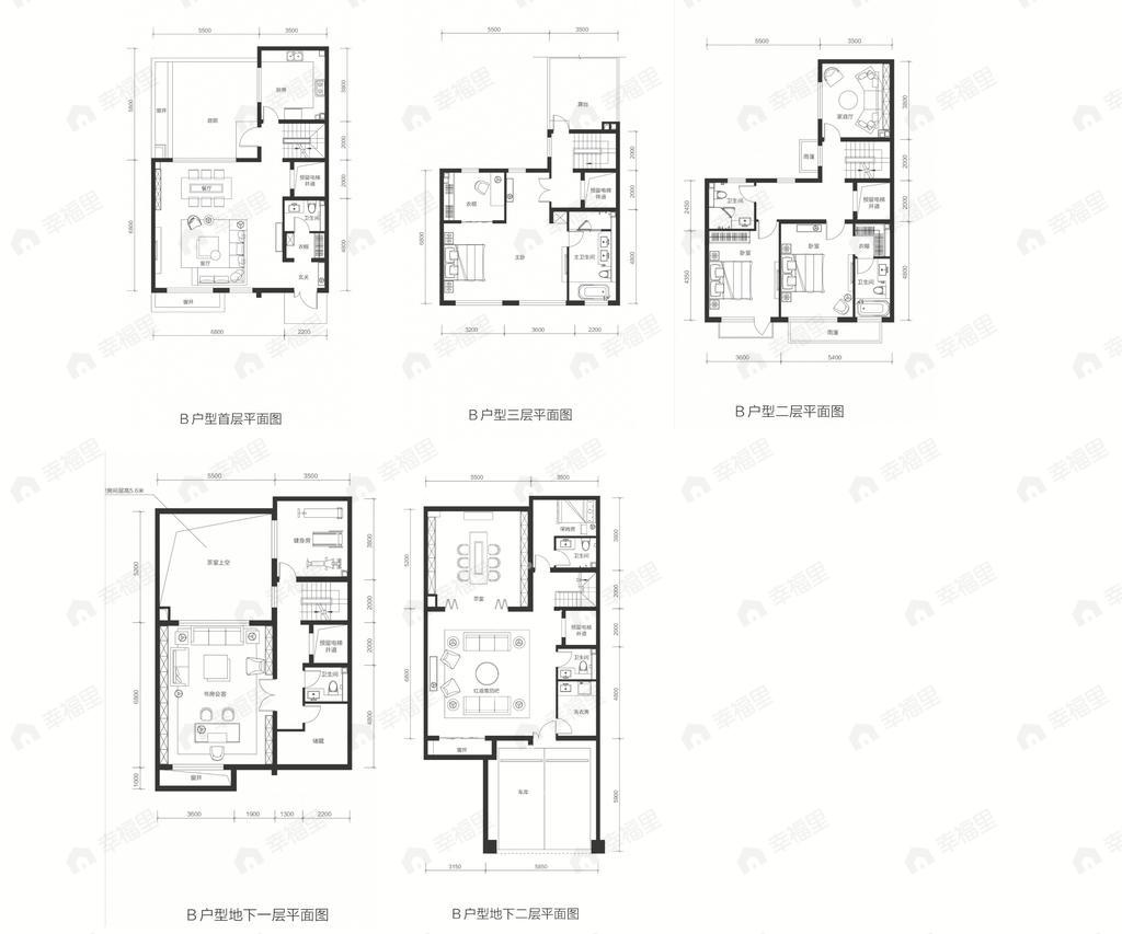 北京城建北京合院7室4厅7卫户型图