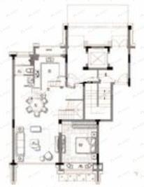 德信新希望江屿云庄4室2厅3卫户型图
