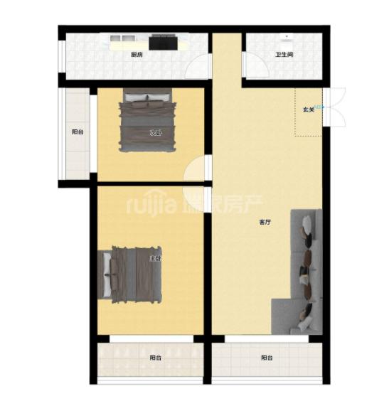 整租·鸿坤罗纳河谷果岭墅