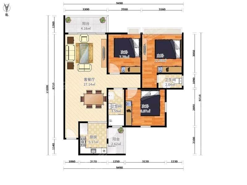 整租·方直珑湖湾