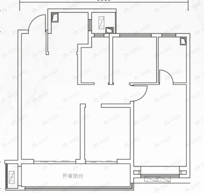 南飞鸿玖玺大观3室2厅2卫户型图