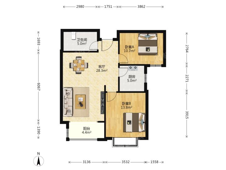 整租·东尚蓝湾