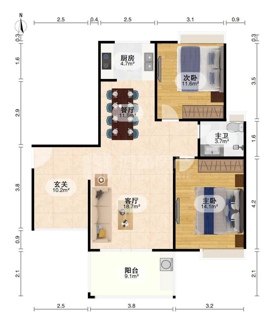 整租·锦海东方银座