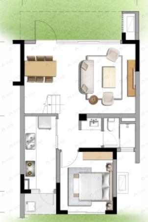 3室2厅3卫建面116平东北户型图