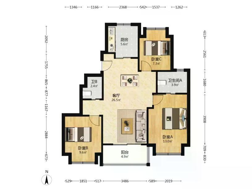 整租·UNICITY万科天空之城(四期)