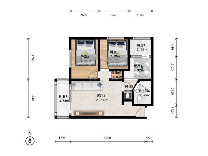 整租·燕化星城建德二里