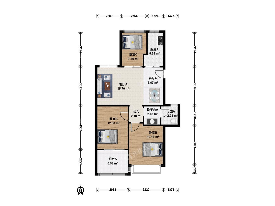 整租·滨江金色黎明(三期)