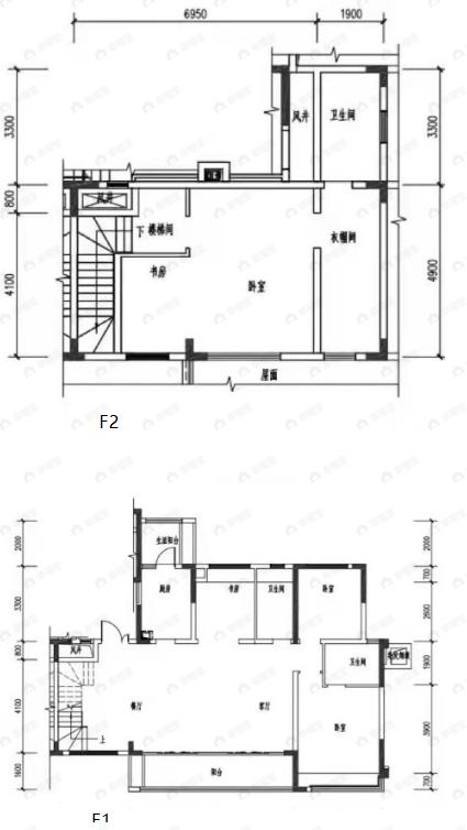 首开天府琅樾4室2厅3卫户型图