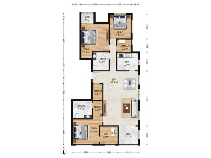 整租·龙湖唐宁one