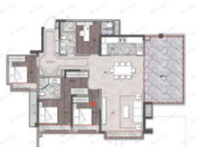 万科翡翠公园4室2厅2卫户型图