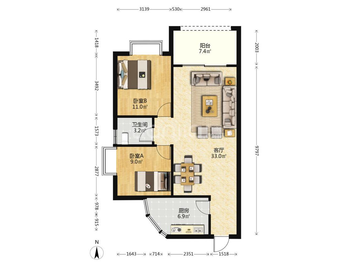 整租·东峰世纪公寓