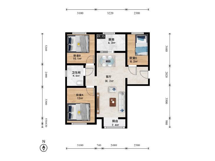 整租·安新路6号院