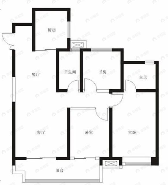 国樾府3室2厅2卫户型图