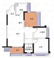 东原朗阅3室2厅1卫户型图