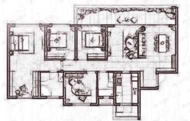 中南樾府4室2厅2卫户型图