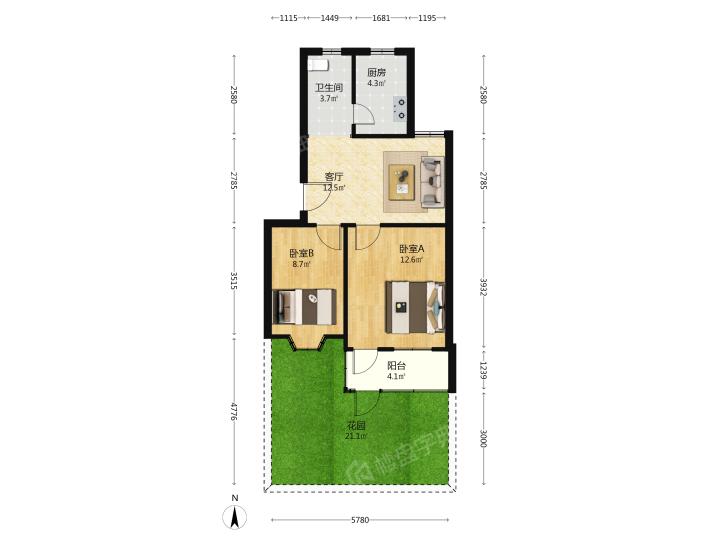 整租·梅岭小区