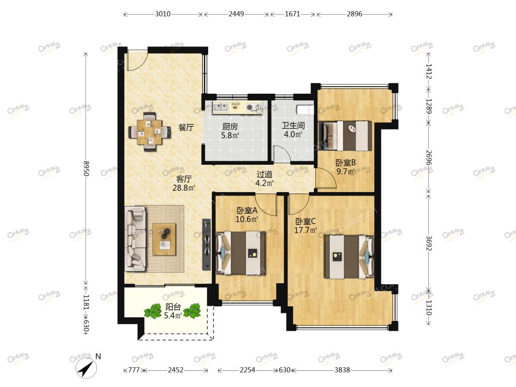 整租·雅居乐约克郡