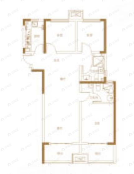 永威溪樾3室2厅2卫户型图