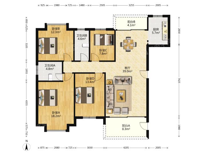 整租·美力百富雅苑(一期)
