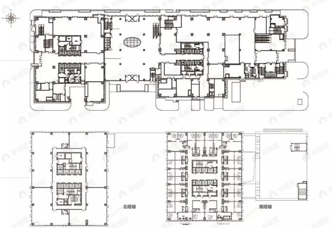 1室建面56m²南户型图