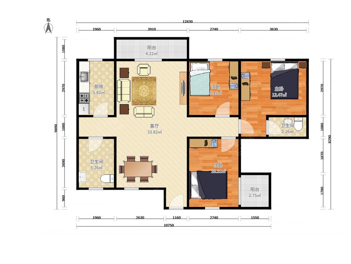 整租·凤山水岸(一期）
