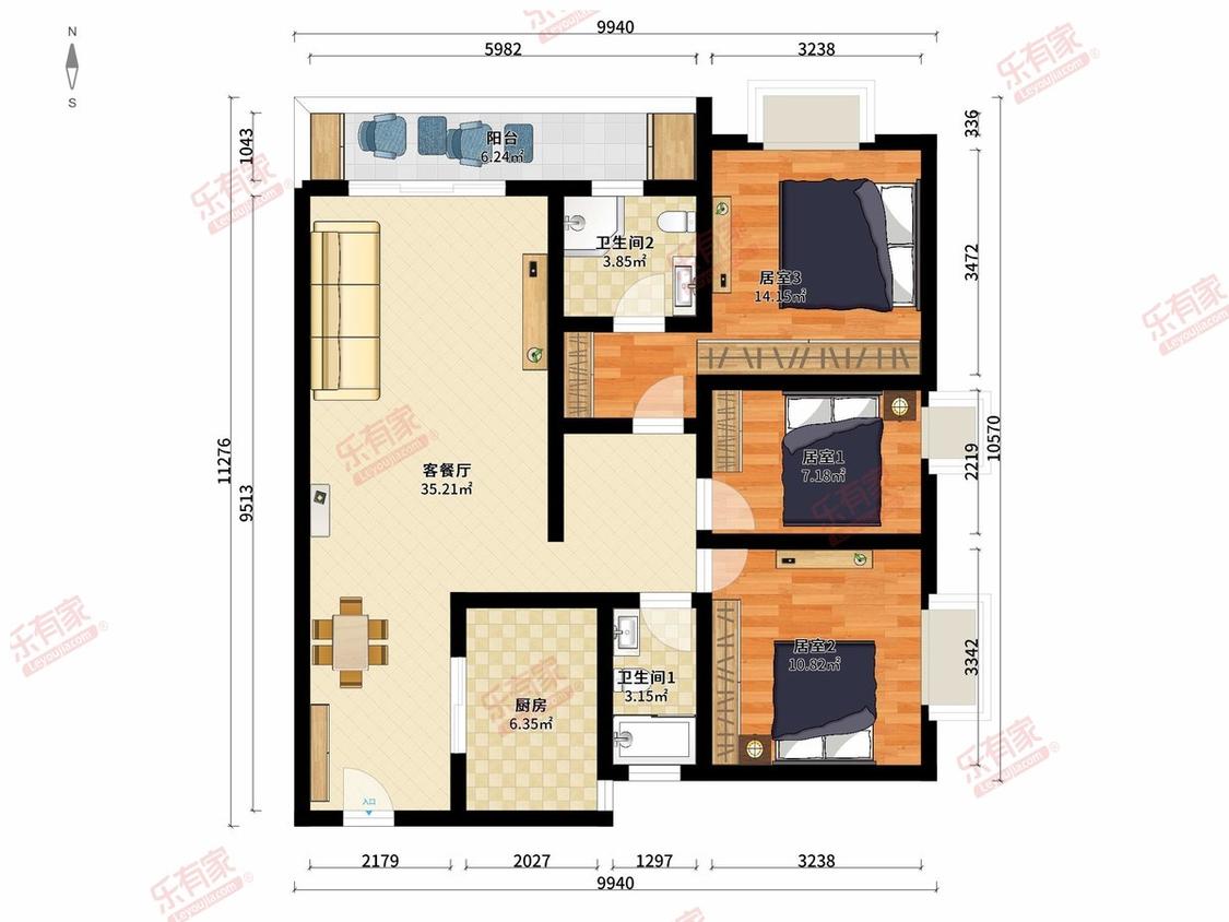 整租·保利中央公园(三期中嘉)