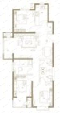 4室2厅2卫建面131平南户型图