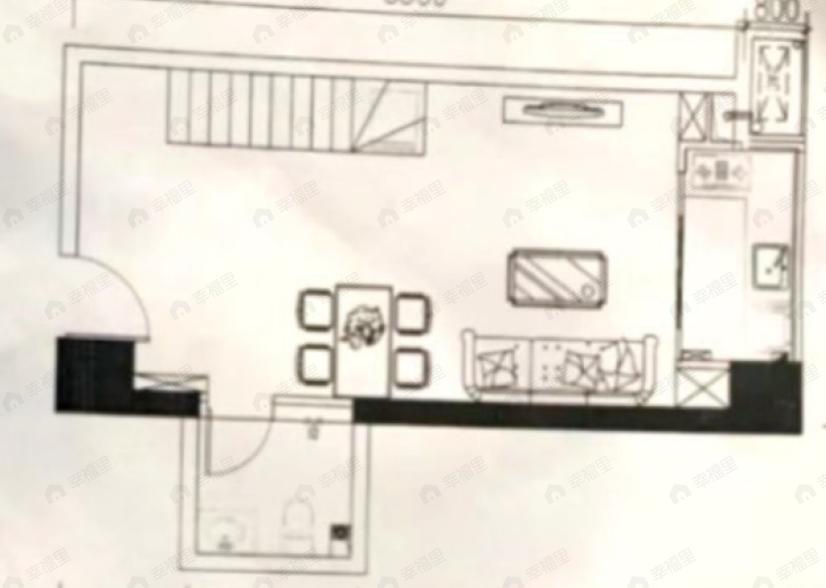 中甬优米优米2室1厅2卫户型图